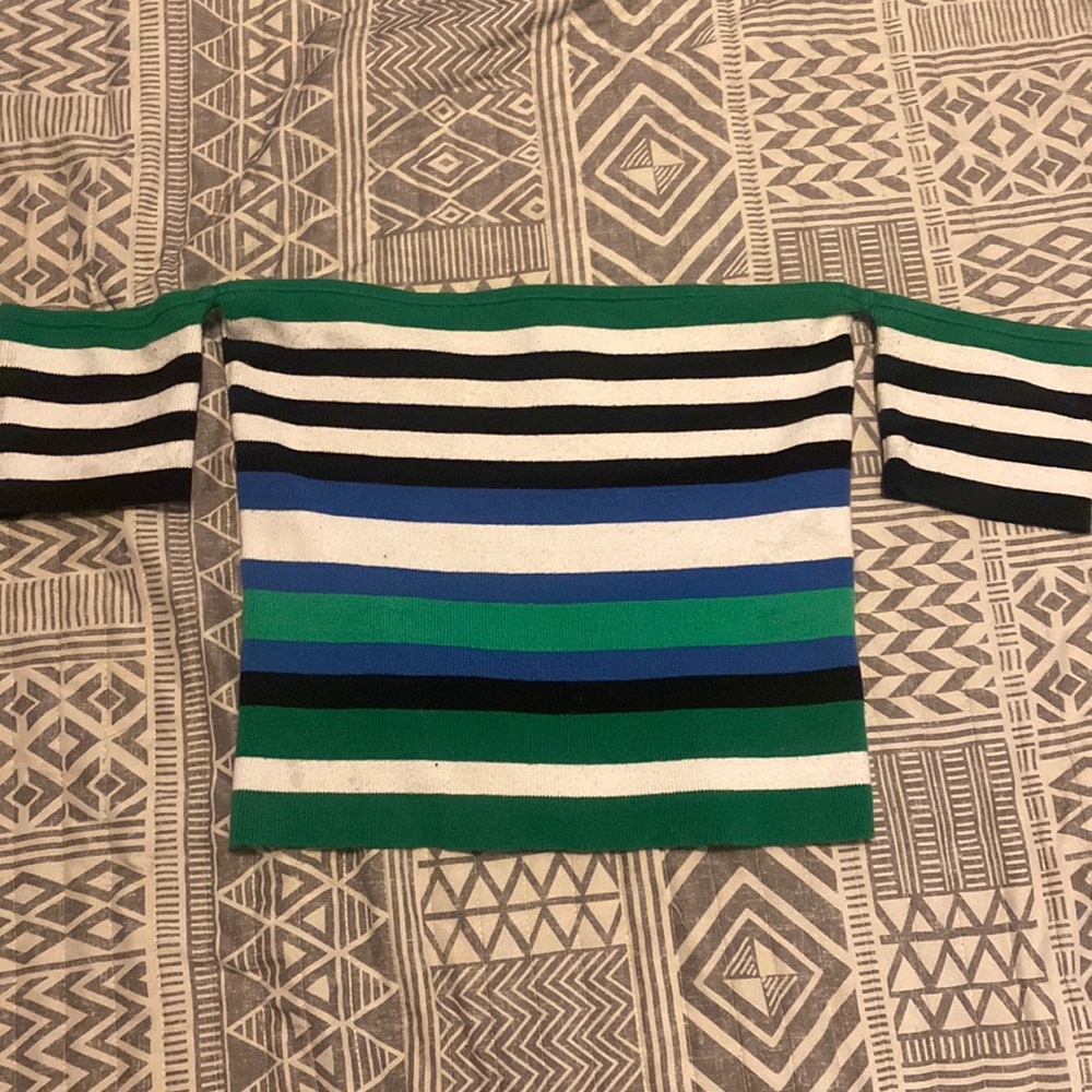 Off the shoulder knit top